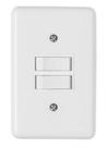 Interruptor Duplo Simples 6A 250V Espelho 4x2 Br Ilumi 2018