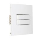 Interruptor Duplo Simples P/ Moveis 70x70 Branco Margirius