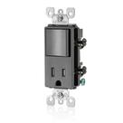 Interruptor e receptáculo resistente a violações Leviton Decora T5625-E