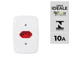 Interruptor e Tomada Pluzie Linha Ideale 10A 20A 4x2 Certificado INMETRO Vermelho OEM