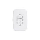 Interruptor e Tomada Pluzie linha Ideale 10A 20A 4x2 Modelos:3 Teclas: 1 simples 2 paralela