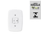 Interruptor e Tomada Pluzie linha Ideale 10A 20A 4x2 Modelos:Interruptor Bipolar 20A