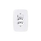 Interruptor e Tomada Pluzie linha Ideale 10A 20A 4x2 Modelos:Interruptor Tecla 2 tomada 20A Interruptor e Tomada Pluzie linha Ideale 10A 20A 4x2 Modelos:Interruptor Tecla 2 tomada 20A
