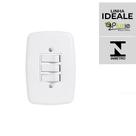Interruptor e Tomada Pluzie linha Ideale 10A 20A 4x2