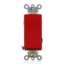 Interruptor electrónico Leviton Decora Plus Rocker 3 vías 20A rojo