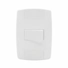 Interruptor Elétrico 1 Tecla Completo Branco 10A Linha Lev - Ilumi, Opção: Simples