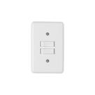 Interruptor Elétrico 2 Teclas Simples Placa Branca - Ilumi, Opção: Branco(a)
