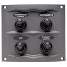 Interruptor eletrônico BEP 900-4WP Painel impermeável cinza 7x11x10 cm Interruptor eletrônico BEP 900-4WP Painel impermeável cinza 7x11x10 cm