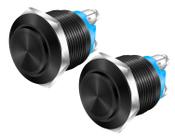 Interruptor eletrônico DAIERTEK 12V 19mm com botão de pressão impermeável