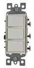 Interruptor eletrônico Leviton Decora Three Rocker 15A 120V Interruptor eletrônico Leviton Decora Three Rocker 15A 120V