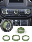 Interruptor eletrônico Savadicar Climate Control Knob Trim Kit verde