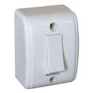 Interruptor Externo 1 Tecla Simples Branca - Mectronic - SKU 10958 Interruptor Externo 1 Tecla Simples Branca - Mectronic - SKU 10958