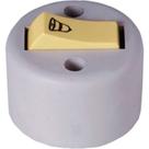 Interruptor Externo Ilumi Redondo Cinza 1 Campainha 1713Pct - Kit C/10 Interruptor Externo Ilumi Redondo Cinza 1 Campainha 1713Pct - Kit C/10