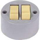Interruptor Externo Ilumi Redondo Cinza 2 Simples 1656Pct - Kit C/10