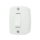Interruptor Externo Ilumi Retangular Branco 1 Simples 16553Pct - Kit C/10 Interruptor Externo Ilumi Retangular Branco 1 Simples 16553Pct - Kit C/10