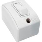 Interruptor Externo Perlex Retangular 1 Paralelo Brnaco 171Brc/10 - Kit C/10