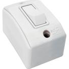 Interruptor Externo Perlex Retangular 1 Simples Branco 170Brc/10 - Kit C/10