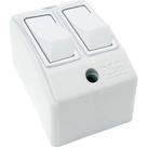 Interruptor Externo Perlex Retangular 2 Simples Branco 172Brc/10 - Kit C/10