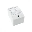 Interruptor Externo Perlex Retangular 2 Simples Branco 172Brc/10 - Kit C/10