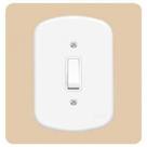 Interruptor Fame 1 Tecla Simples Placa Blanc Fame