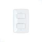 Interruptor finesse duplo simples branco blux