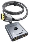 Interruptor HDMI Warrky 2x1 bidirecional 4K @60Hz com cabo de 1 m
