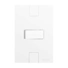 Interruptor Horizontal de Embutir Branco Lig Simples Pluzie