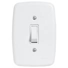 Interruptor Ideale Pluzie 1 Tecla Simples com Placa 4x2 Branca