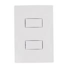 Interruptor Ilumi I9 2 Teclas Simples + Placa de 10A/250V
