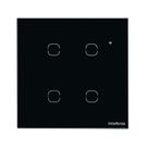 Interruptor Inteligente Izy Smart WiFi Touch 4 EWS 1004 Preto 4850028 intelbras