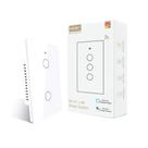 Interruptor inteligente MOES Touch Wall Single Live Wire 2 Gang 110V