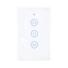 Interruptor Inteligente Para Cortinas ZigBee Com Painel De Toque Em Vidro E Luz De Fundo, Controle Interruptor Inteligente Para Cortinas ZigBee Com Painel De Toque Em Vidro E Luz De Fundo, Controle