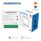 Interruptor Inteligente Relé Módulo Automação WiFi 1 Canal 10A Novadigital Mini MS105 Tuya Smart Life Alexa Bivolt Branco Interruptor Inteligente Relé Módulo Automação WiFi 1 Canal 10A Novadigital Mini MS105 Tuya Smart Life Alexa Bivolt Branco