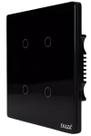 Interruptor Inteligente Smart Wi-fi 4 Botões Ekaza 4x4 Preto