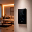Interruptor Inteligente Smart Wi-fi Alexa google 4 Botões 4x4 Bivolt Preto Cod: 291990428 Neo Avant Interruptor Inteligente Smart Wi-fi Alexa google 4 Botões 4x4 Bivolt Preto Cod: 291990428 Neo Avant