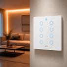 Interruptor Inteligente Smart Wi-fi Alexa google 8 Botões 4x4 Bivolt Branco Cod: 291990455 Neo Avant