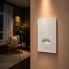 Interruptor Inteligente Smart Zigbee Alexa 2 Botões Tomada 4x2 Bivolt Branco 291990653 Neo Avant