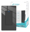 Interruptor Inteligente Tecla Física 1 Botão Zigbee PRETO JWCOM SA-ZB279A-PT