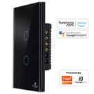 Interruptor Inteligente Touch 2 Botões 4x2 Alexa Google Wifi Smartlife Tuya Panda Plus Controle de Voz Bivolt Automação