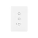 Interruptor Inteligente Touch Branco - MarGirius 3 Teclas