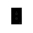 Interruptor Inteligente Touch Wi-Fi 2 Teclas Preto 4x2 FAME
