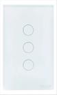 Interruptor Inteligente Touch Wi-fi Ekaza 3 Botões Branco