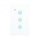 Interruptor Inteligente Tuya Touch WiFi 3 Teclas Alexa Google T3US