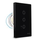 Interruptor Inteligente Wi-Fi 3 Botões Alexa Preto Margirius