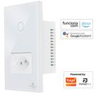 Interruptor Inteligente Wifi 1 Botão Touch 1 Tomada 16A Bivolt Smartlife Tuya PandaPlus Alexa Google Comando Voz e App Interruptor Inteligente Wifi 1 Botão Touch 1 Tomada 16A Bivolt Smartlife Tuya PandaPlus Alexa Google Comando Voz e App