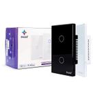 Interruptor Inteligente Wifi 2 Botões Touch Smart Ekaza Alexa e Google