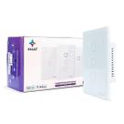 Interruptor Inteligente Wifi 3 Botões Touch Smart Ekaza Alexa e Google