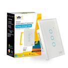 Interruptor Inteligente Wifi Com 3 Botão Touch Alexa google