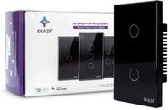 Interruptor Inteligente Wifi Novadigital 2 Tecla Botao Preto Interruptor Inteligente Wifi Novadigital 2 Tecla Botao Preto