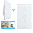 Interruptor Inteligente WiFi, Smart Sem Fio Multifuncional 3 botões (MB303 com neutro) Compatível Com Alexa Google